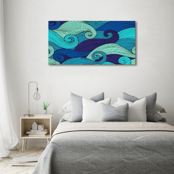 Canvas wall art Abstract waves