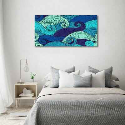 Canvas wall art Abstract waves