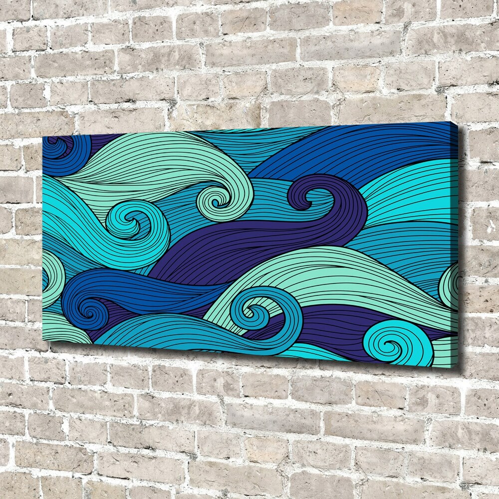 Canvas wall art Abstract waves