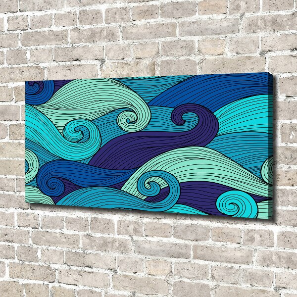 Canvas wall art Abstract waves