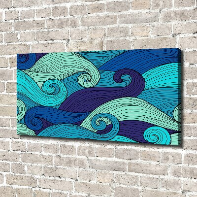 Canvas wall art Abstract waves