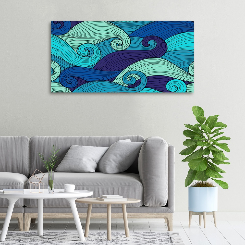 Canvas wall art Abstract waves