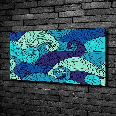 Canvas wall art Abstract waves