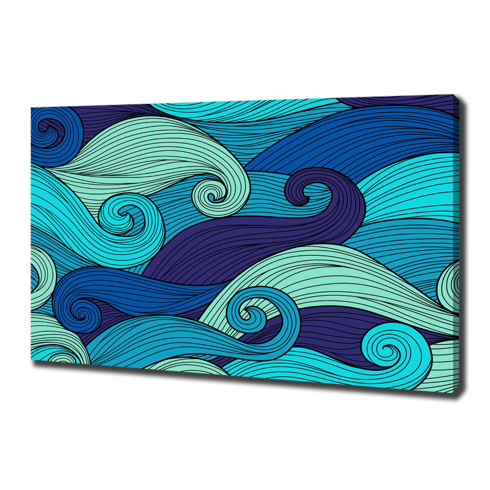 Canvas wall art Abstract waves