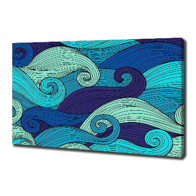 Canvas wall art Abstract waves