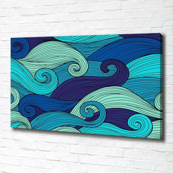 Canvas wall art Abstract waves