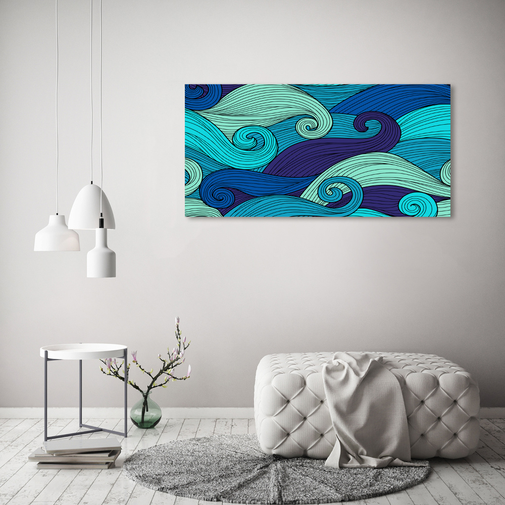 Canvas wall art Abstract waves