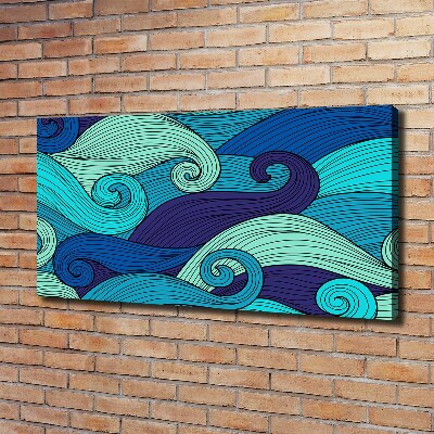 Canvas wall art Abstract waves