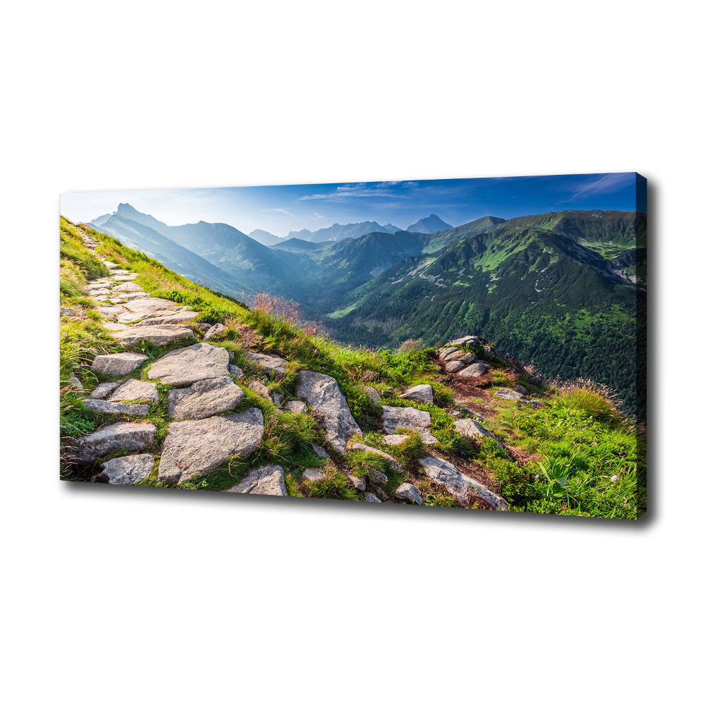 Canvas wall art Sunrise of the Tatra Mountains