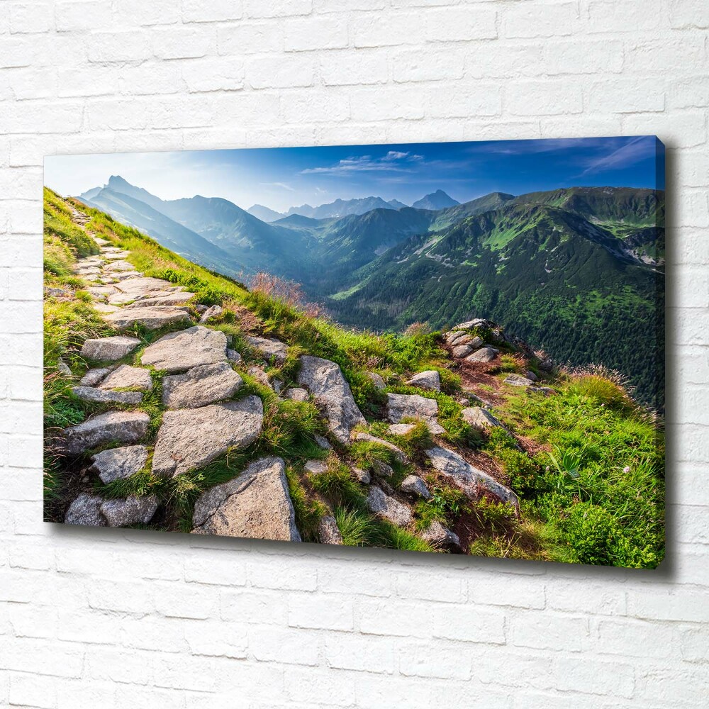 Canvas wall art Sunrise of the Tatra Mountains