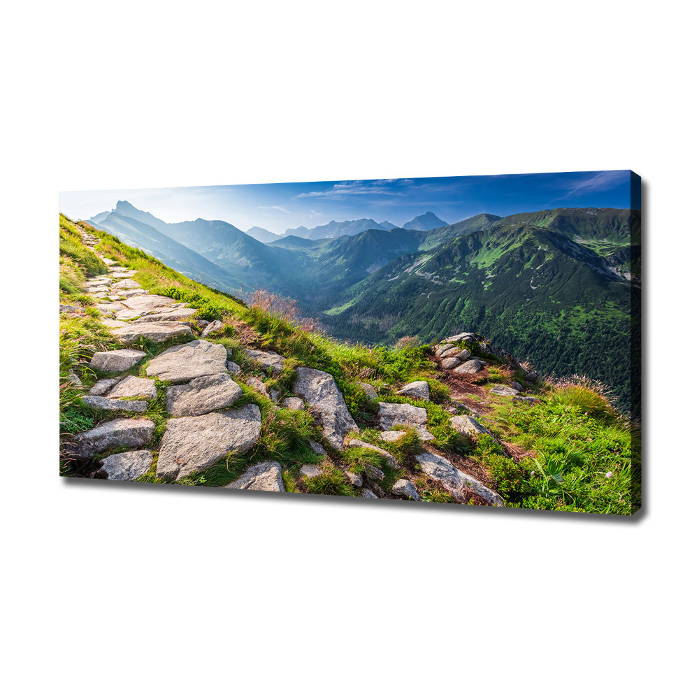 Canvas wall art Sunrise of the Tatra Mountains