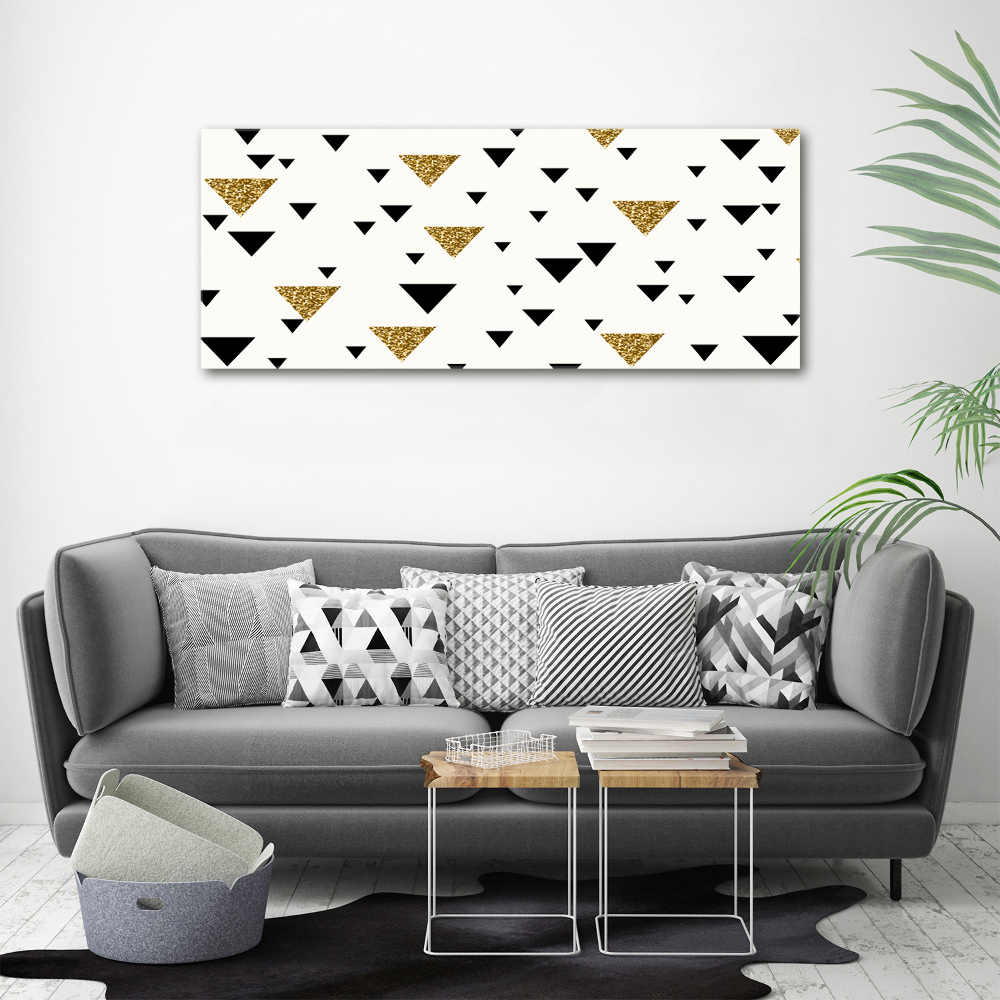 Canvas wall art Triangles