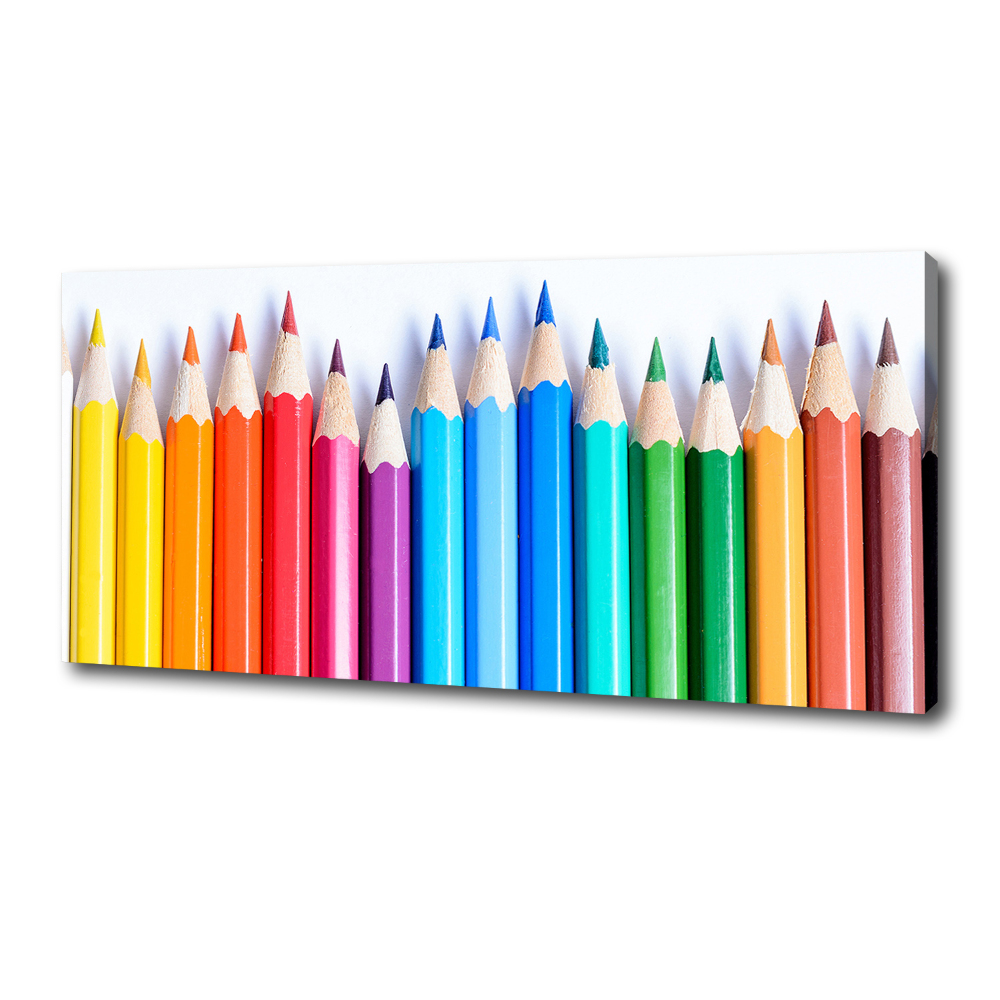 Canvas wall art Colourful pencils