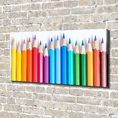 Canvas wall art Colourful pencils