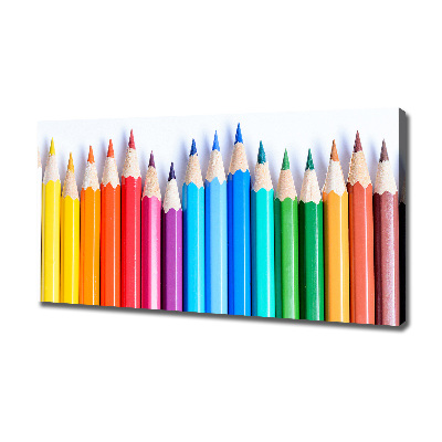 Canvas wall art Colourful pencils