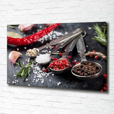 Canvas wall art Herbs and spices