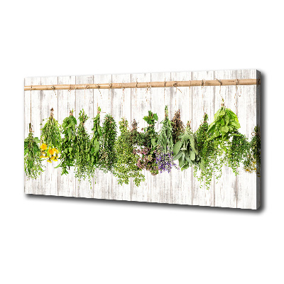 Canvas wall art Herbs on a string