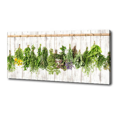 Canvas wall art Herbs on a string