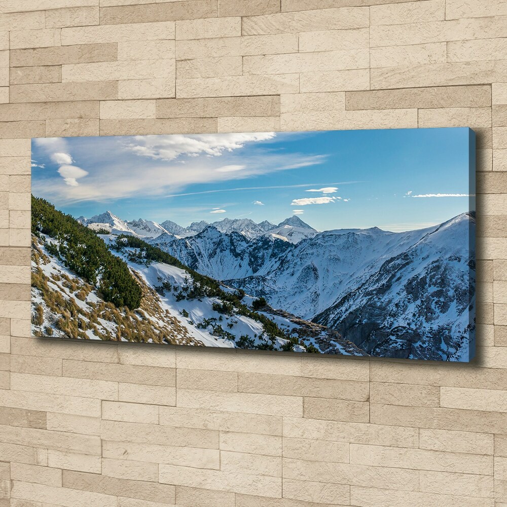 Canvas wall art Crown of the Tatra Mountains