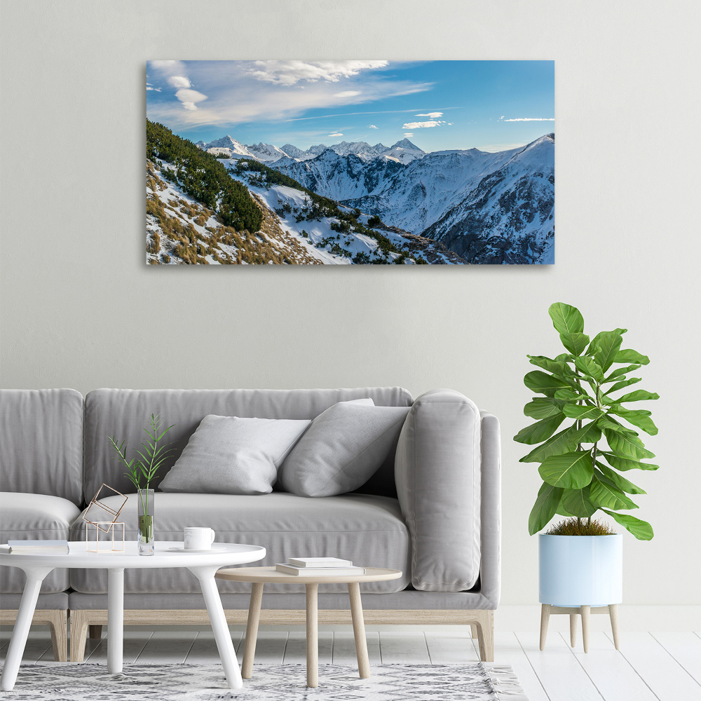 Canvas wall art Crown of the Tatra Mountains