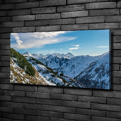 Canvas wall art Crown of the Tatra Mountains