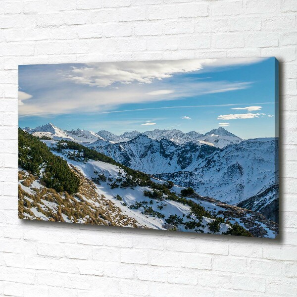 Canvas wall art Crown of the Tatra Mountains