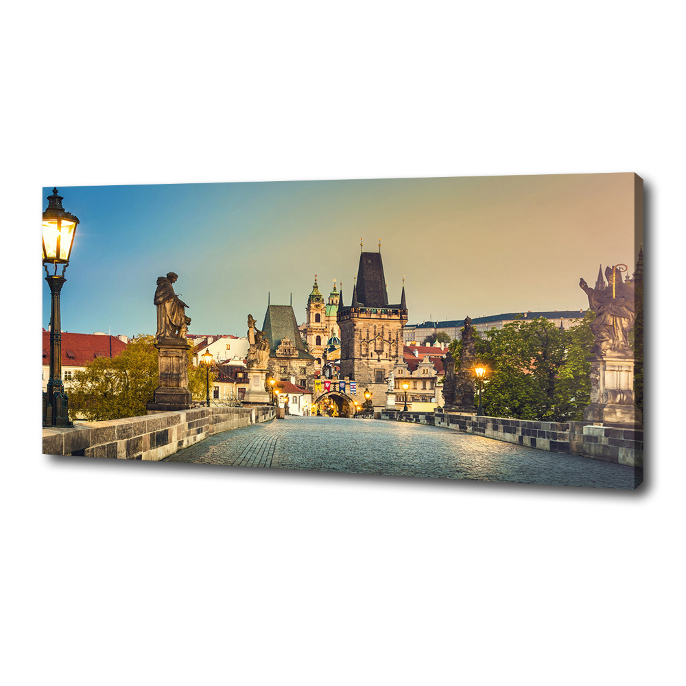 Canvas wall art Praga Czech Republic Bridge