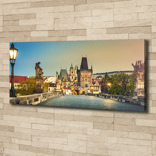 Canvas wall art Praga Czech Republic Bridge