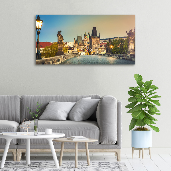 Canvas wall art Praga Czech Republic Bridge