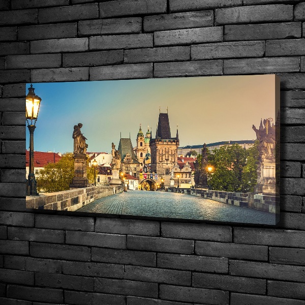 Canvas wall art Praga Czech Republic Bridge