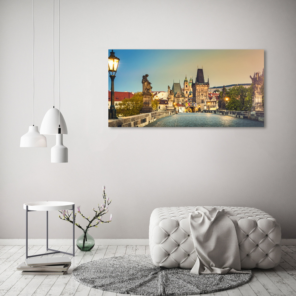 Canvas wall art Praga Czech Republic Bridge