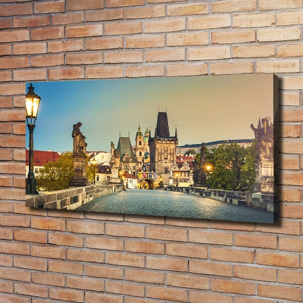 Canvas wall art Praga Czech Republic Bridge