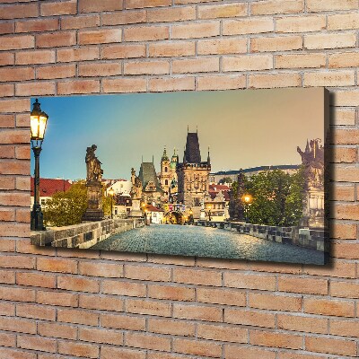 Canvas wall art Praga Czech Republic Bridge