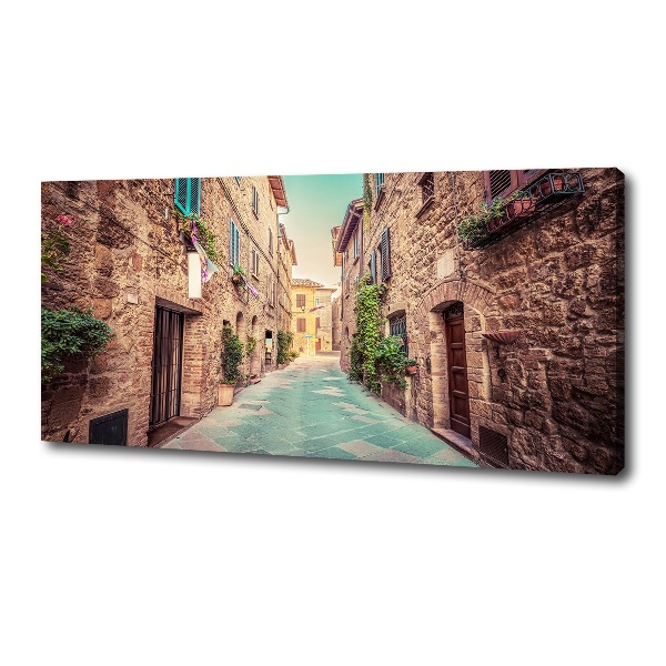 Canvas wall art Italian streets