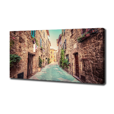 Canvas wall art Italian streets