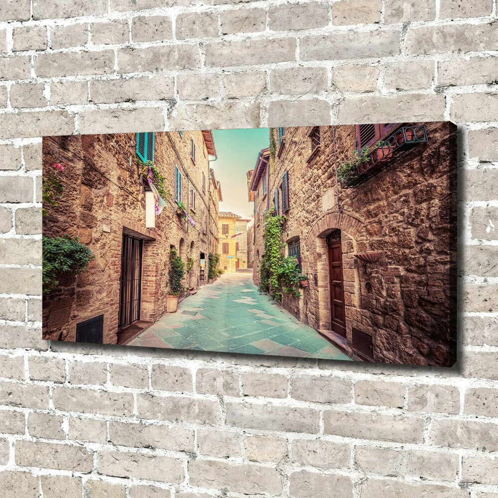 Canvas wall art Italian streets