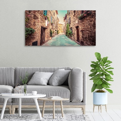 Canvas wall art Italian streets