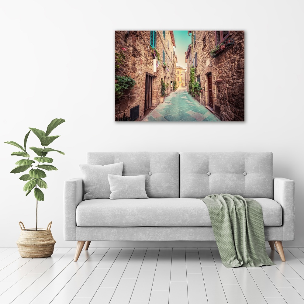 Canvas wall art Italian streets