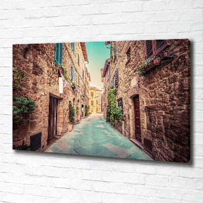 Canvas wall art Italian streets