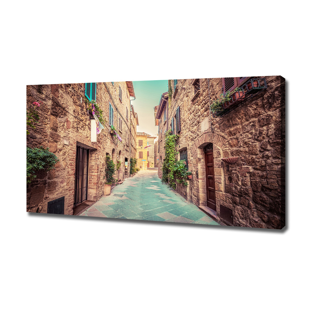 Canvas wall art Italian streets