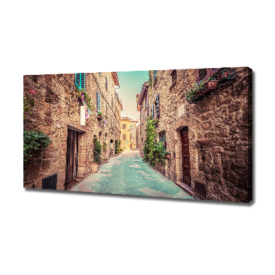 Canvas wall art Italian streets