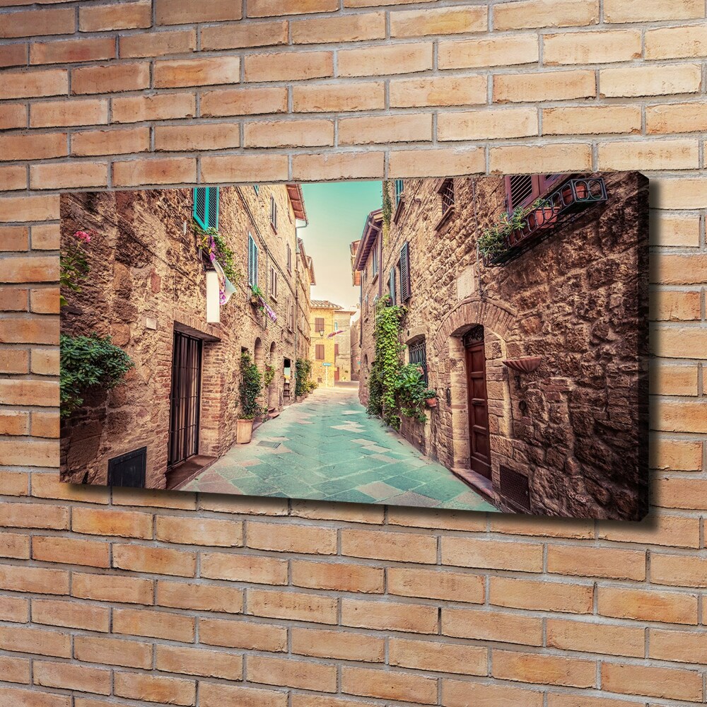 Canvas wall art Italian streets