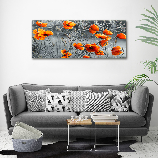 Canvas wall art Field poppies