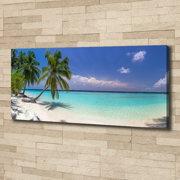 Canvas wall art Panorama of the beach