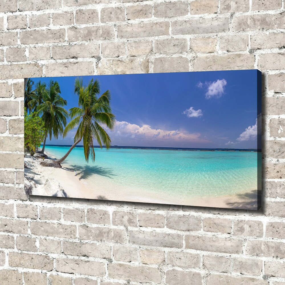 Canvas wall art Panorama of the beach