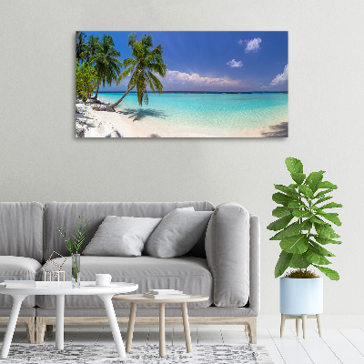 Canvas wall art Panorama of the beach