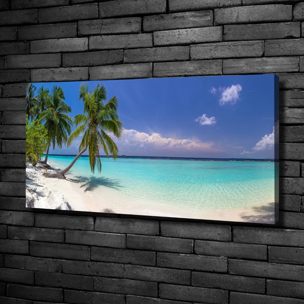 Canvas wall art Panorama of the beach