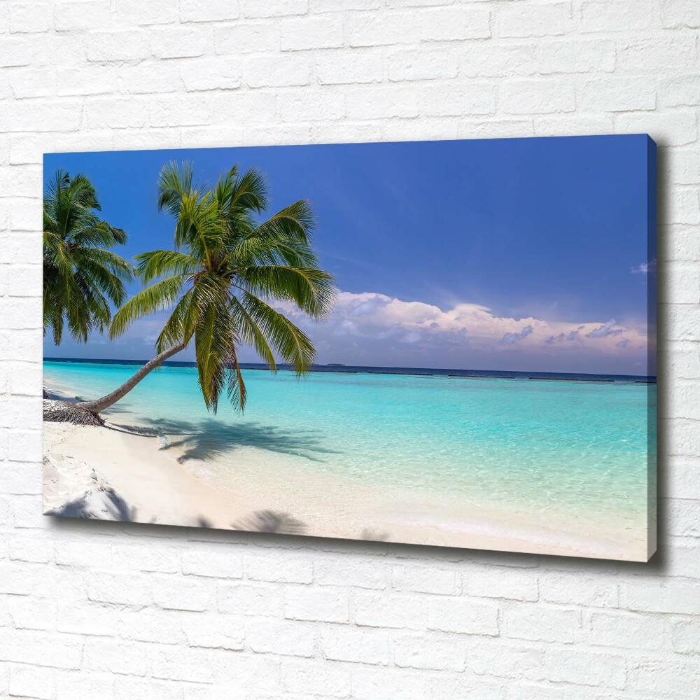 Canvas wall art Panorama of the beach