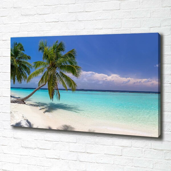 Canvas wall art Panorama of the beach