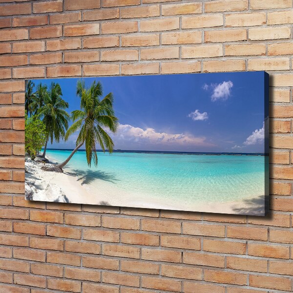 Canvas wall art Panorama of the beach